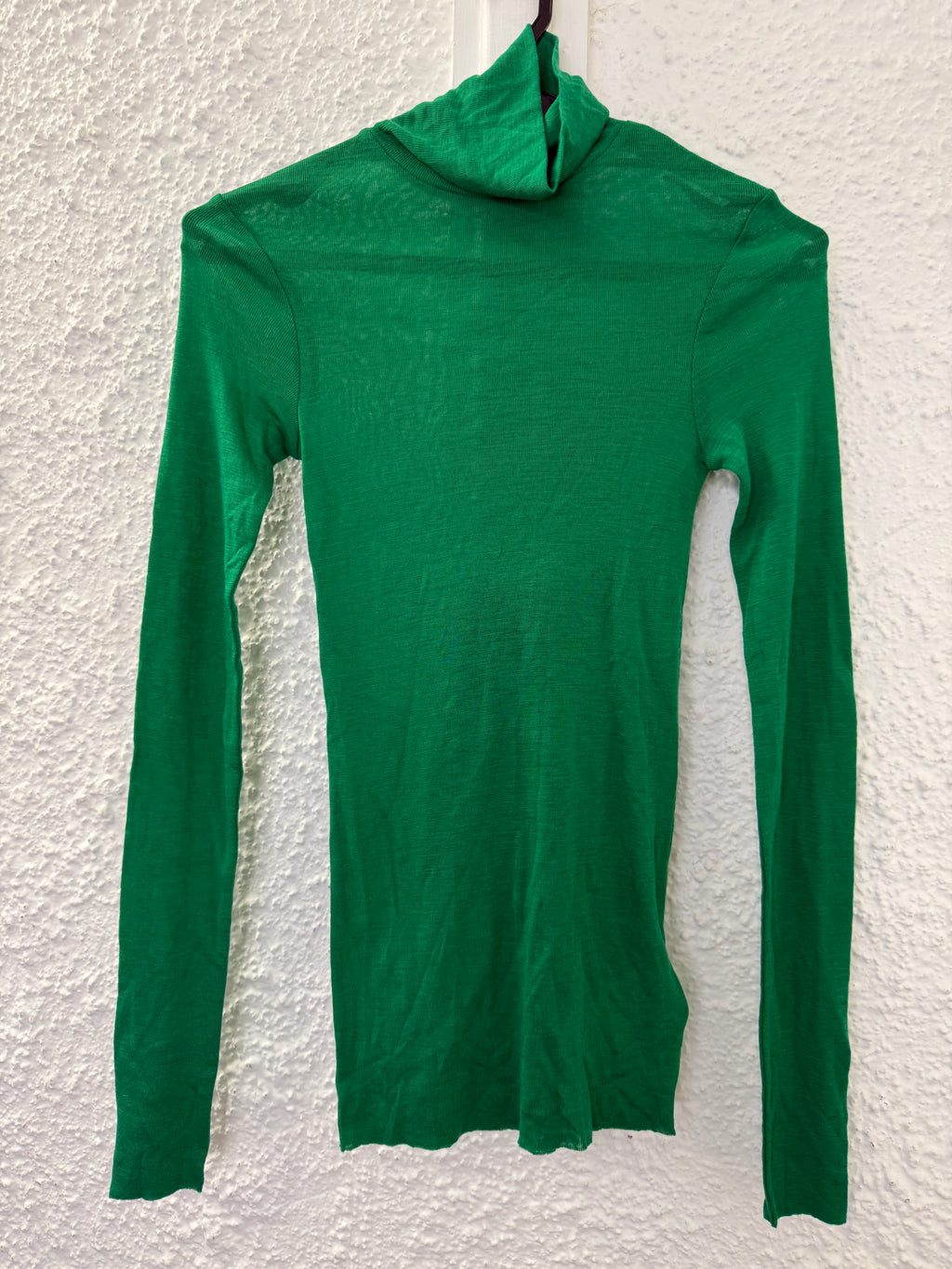 Cos Green Roll-Neck Wool Top Sz XS😀21/7