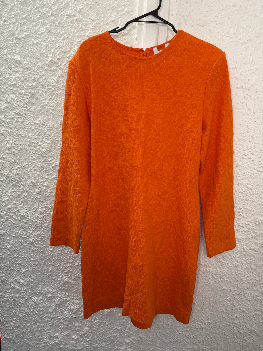 Cos Bright Orange Cotton/Wool Dress Sz M (best fit Sz 12)NEW!😀7/8
