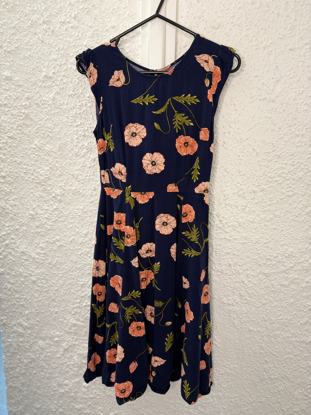 Princess Highway Navy Viscose Floral Dress Sz 6😀23/10