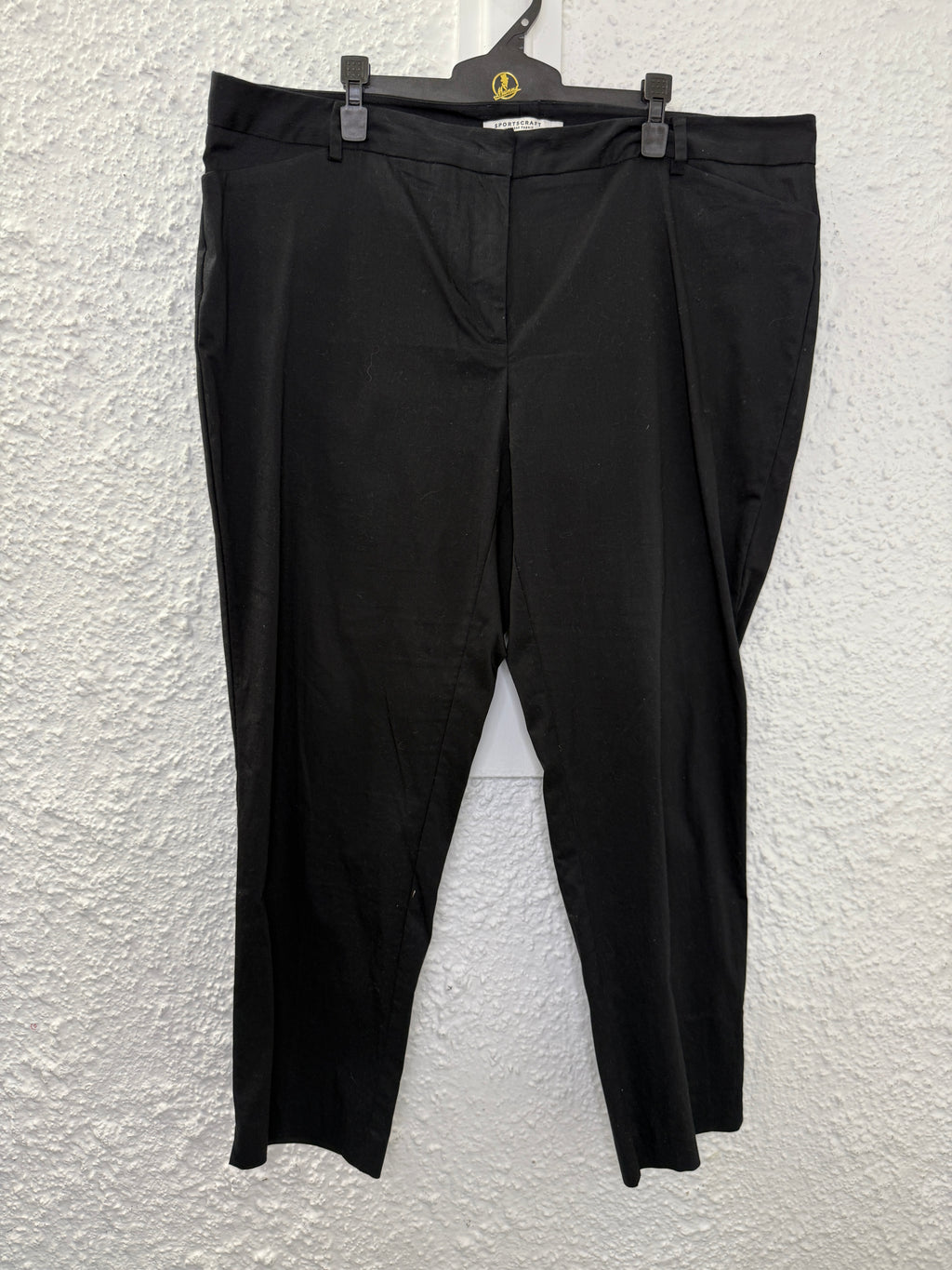 Sportscraft Black Cotton Blend Pants Sz 18 31/7