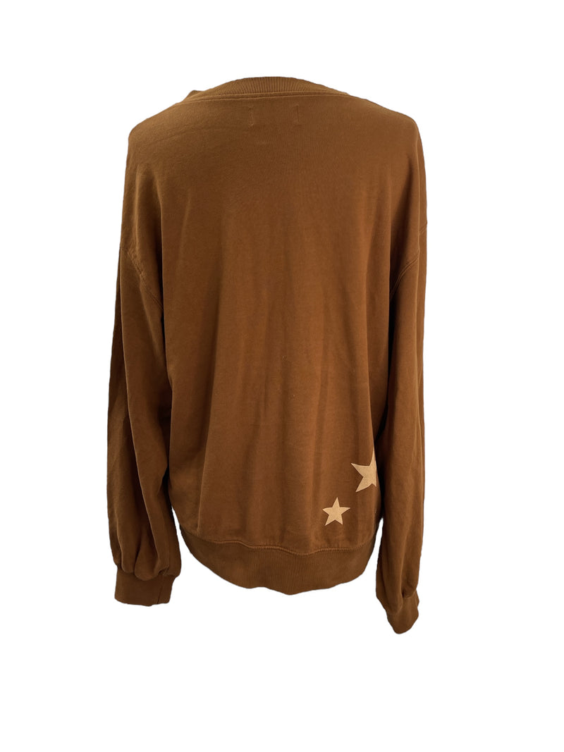 Stella + Gemma Brown Star Sweatshirt Sz 10 💛