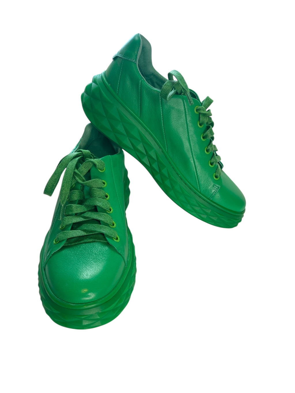 Top End Bright Emerald Leather Sneakers Sz 36 NEW! ⭐️ 🩷