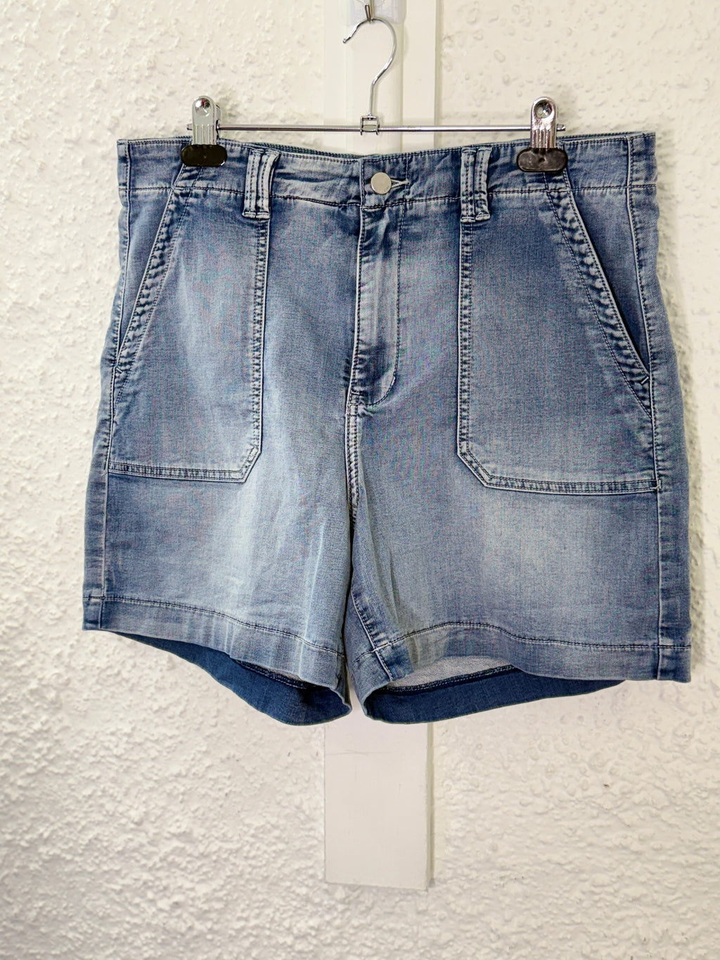 Just Jeans Light Blue Stretchy Denim Shorts Sz 14😀9/10