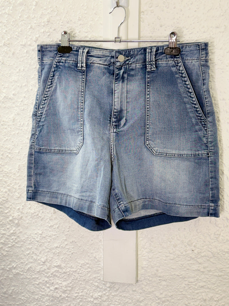 Just Jeans Light Blue Stretchy Denim Shorts Sz 14😀9/10
