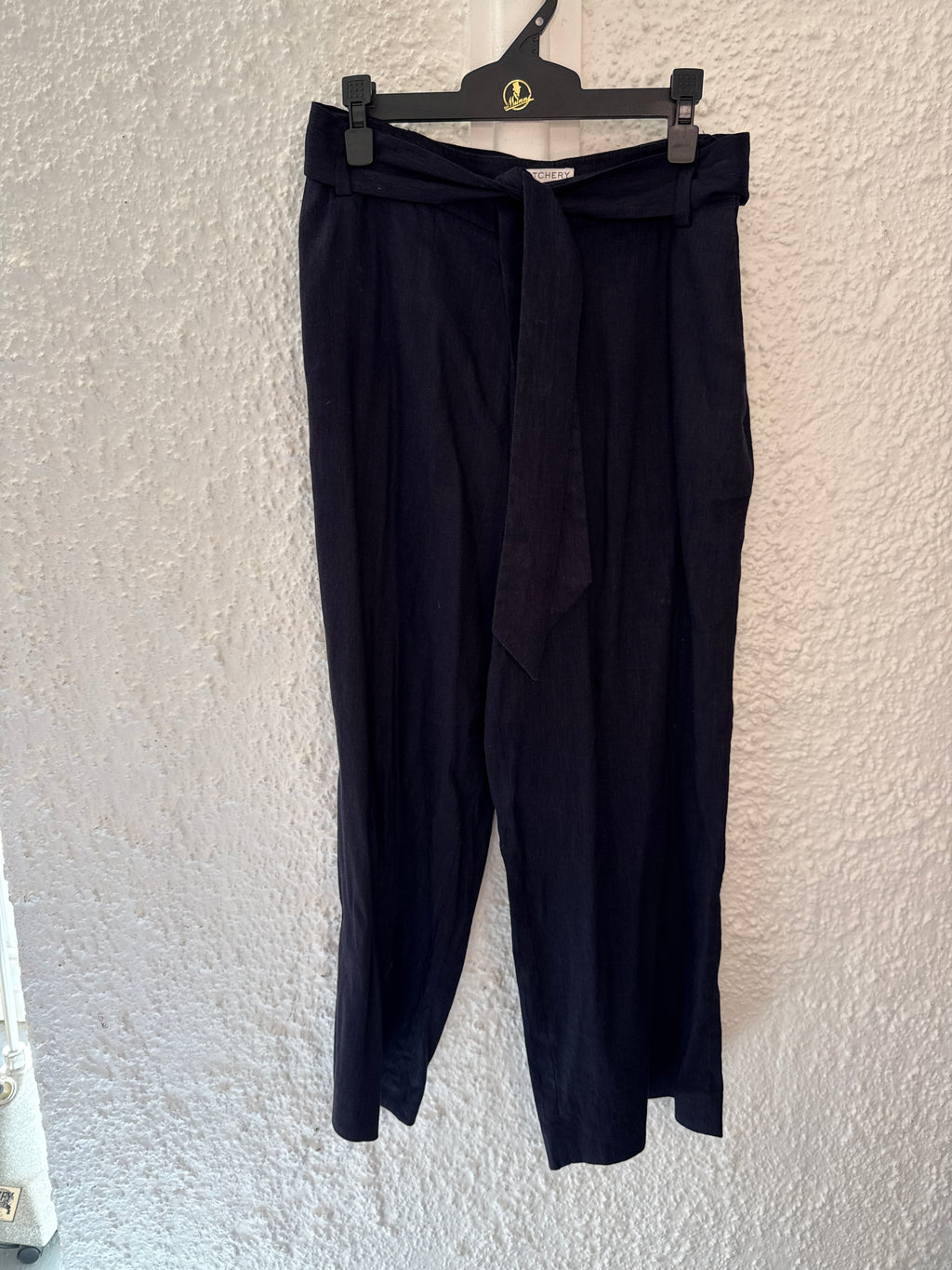 Witchery Dark Blue Linen Blend Pants Sz 8😀28/4