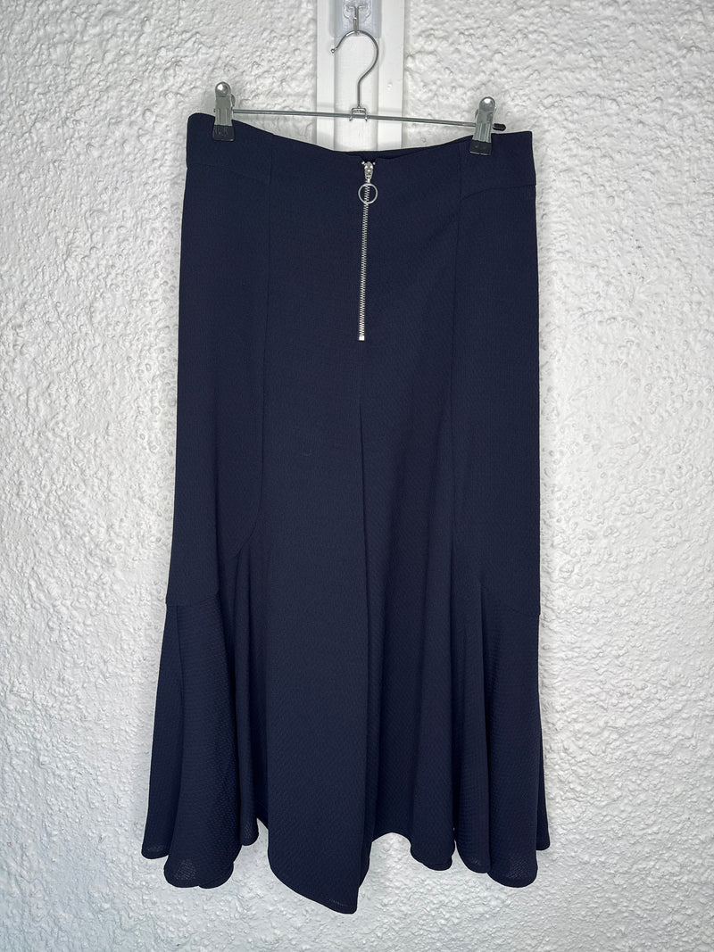 Zara Navy Textured Culottes Sz M (best for sz8) 😀11/8
