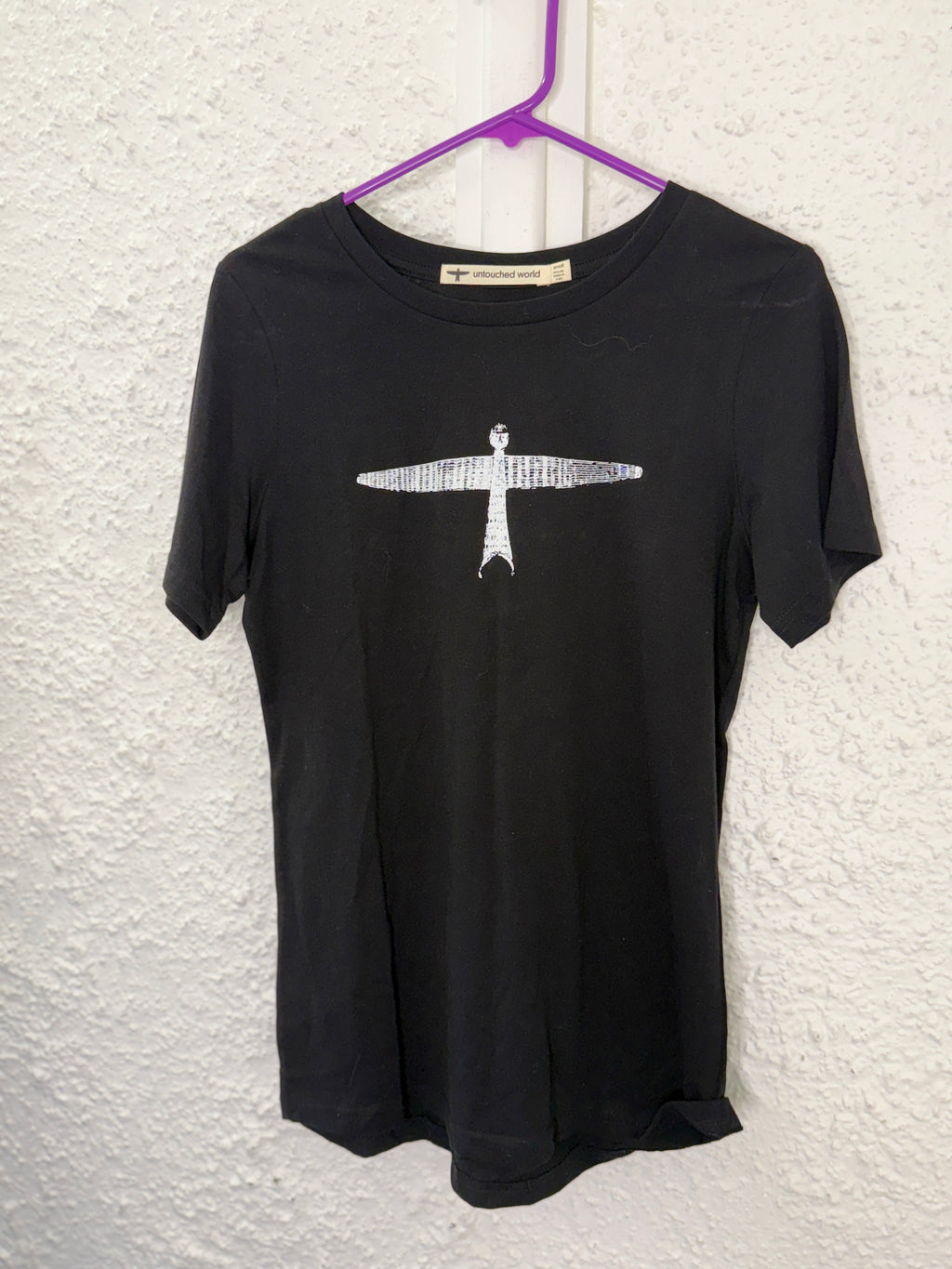 Untouched World Black Womens Project Cotton Tee Sz S😀13/10