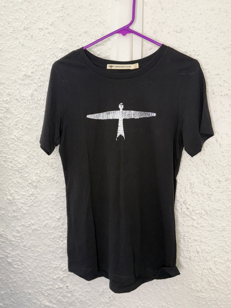 Untouched World Black Womens Project Cotton Tee Sz S😀13/10