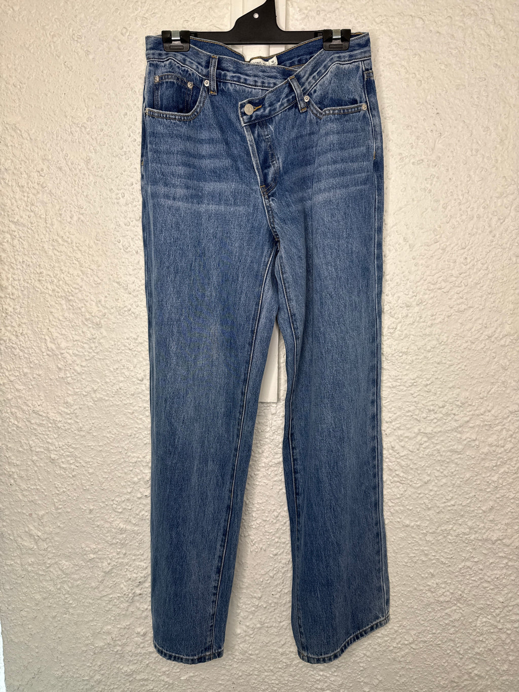 Glassons Medium Blue Cross-Over Jeans Sz 10 😀4/9