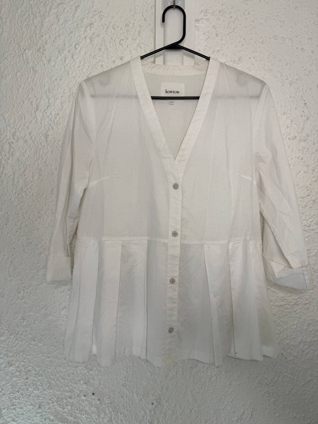 Kowtow White Organic Cotton Top Sz S😀1/9
