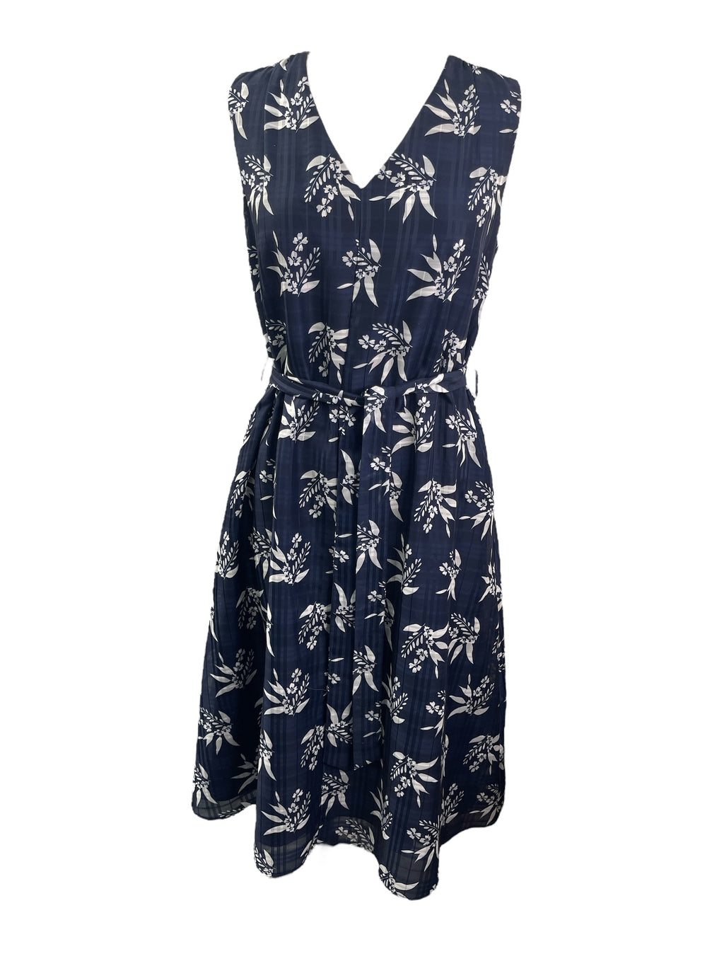 David Lawrence Navy Floral Dress Sz10 💚💚