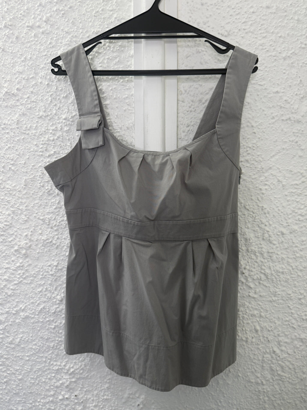 Cue Khaki Babydoll Cotton Blend Top Sz 14😀13/11