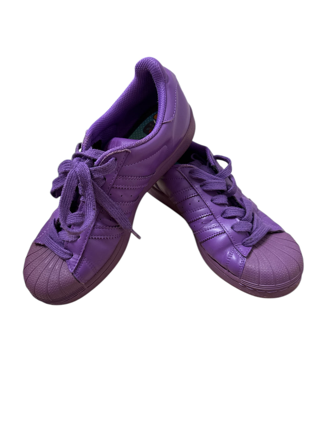 Adidas Purple Sneakers Sz 6 😀21/4