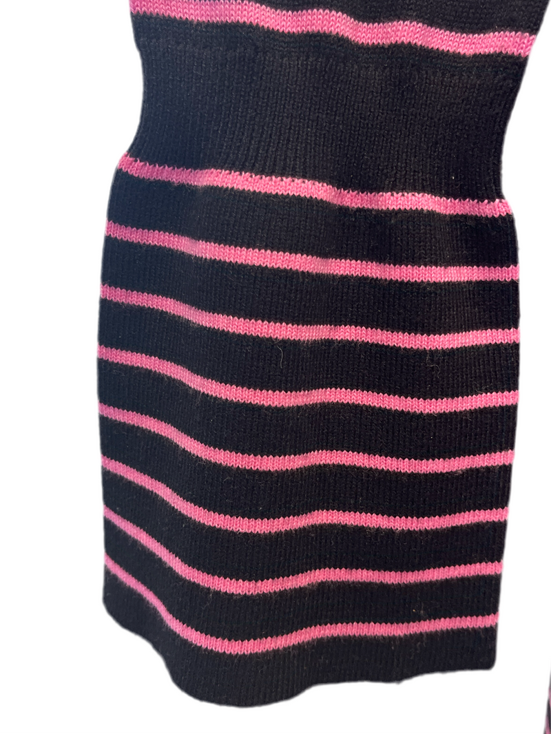 ASOS Black/Pink Striped Jumper Sz 10 💚