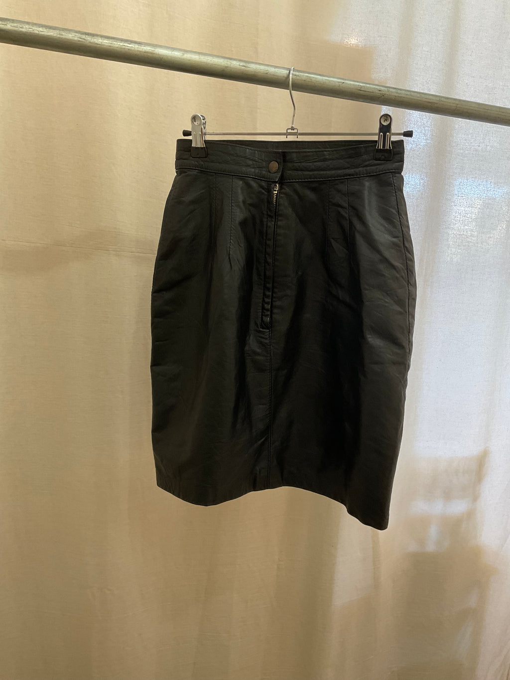 No Label Black Leather Skirt Sz 10 (best fit sz 6)
