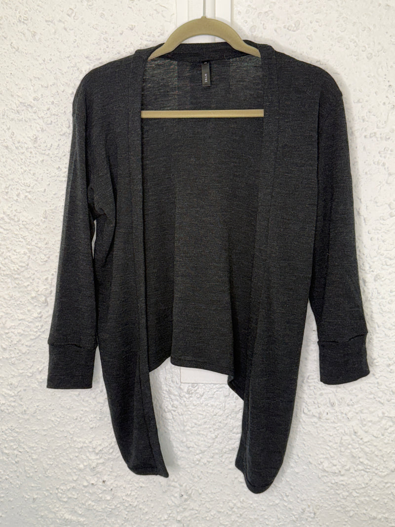 Nyne Marled Black Merino Cardi Sz 14 (best roomy fit up to Sz 10)😀28/8