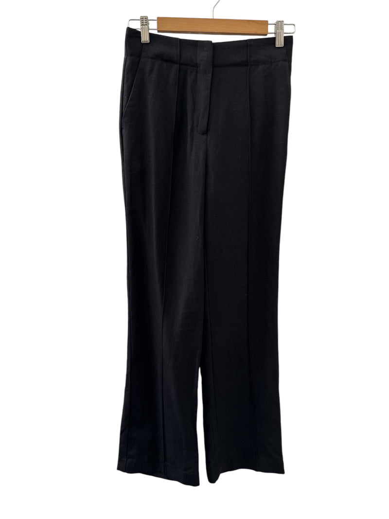 Witchery Black Linen Blend Dress Pants Sz 6 💙