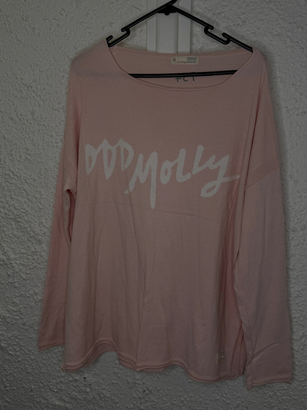 Odd Molly Light pink Jumper Sz 2 (best fit Sz 16-18)😀22/9