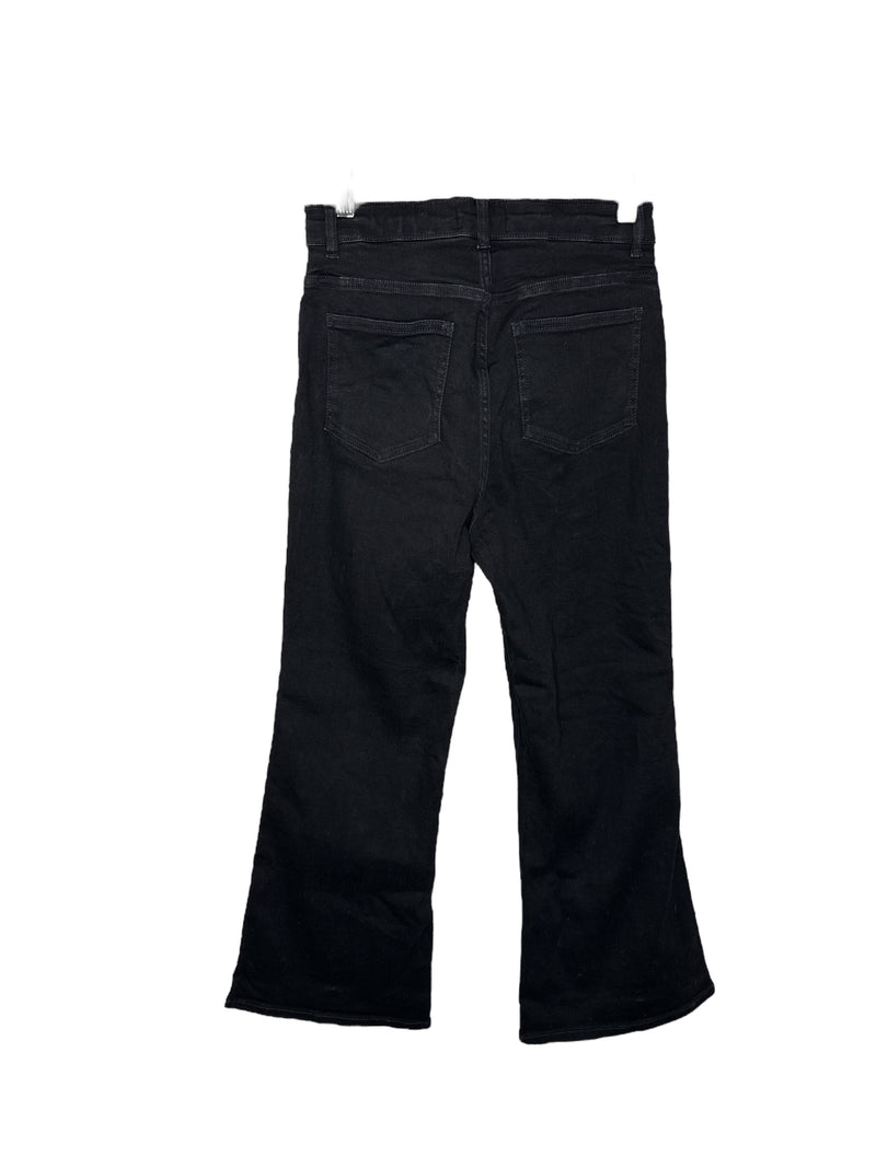 Paris Atelier & Other Stories Black High Rise Flared Jeans Sz 40 (best fit Sz 10-petite 12) ⭐️⭐️⭐️