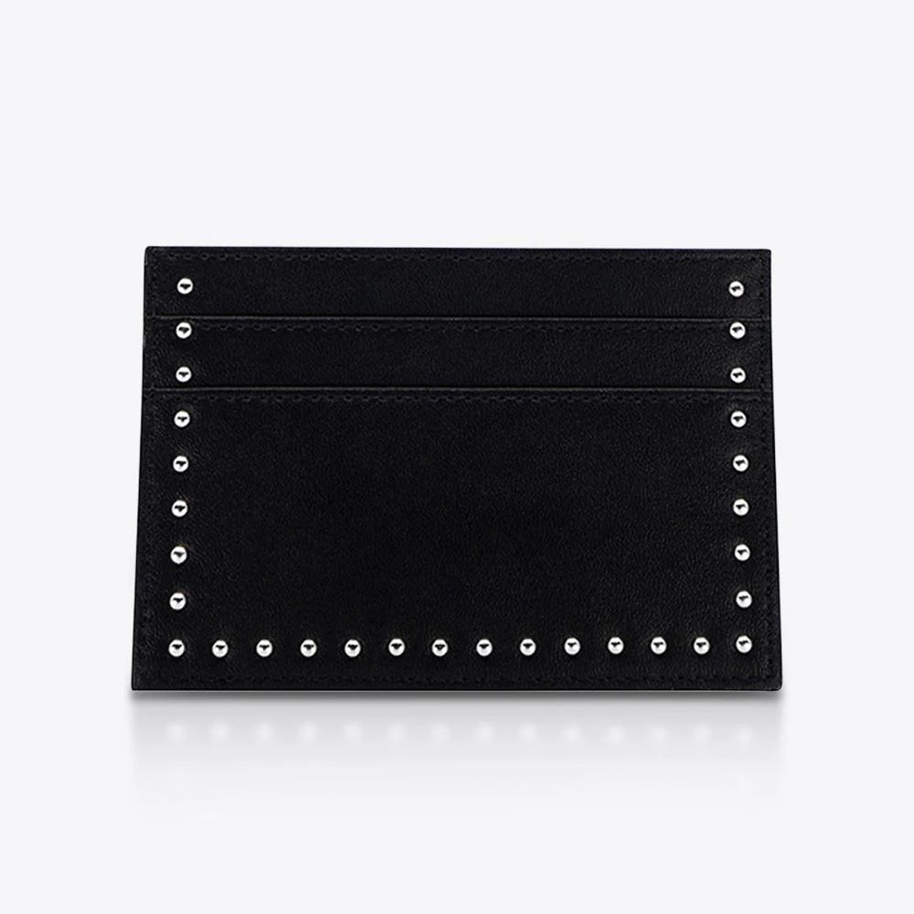 Sol Sana Black/Silver Leather Cardholder NEW! ⭐️ 💛