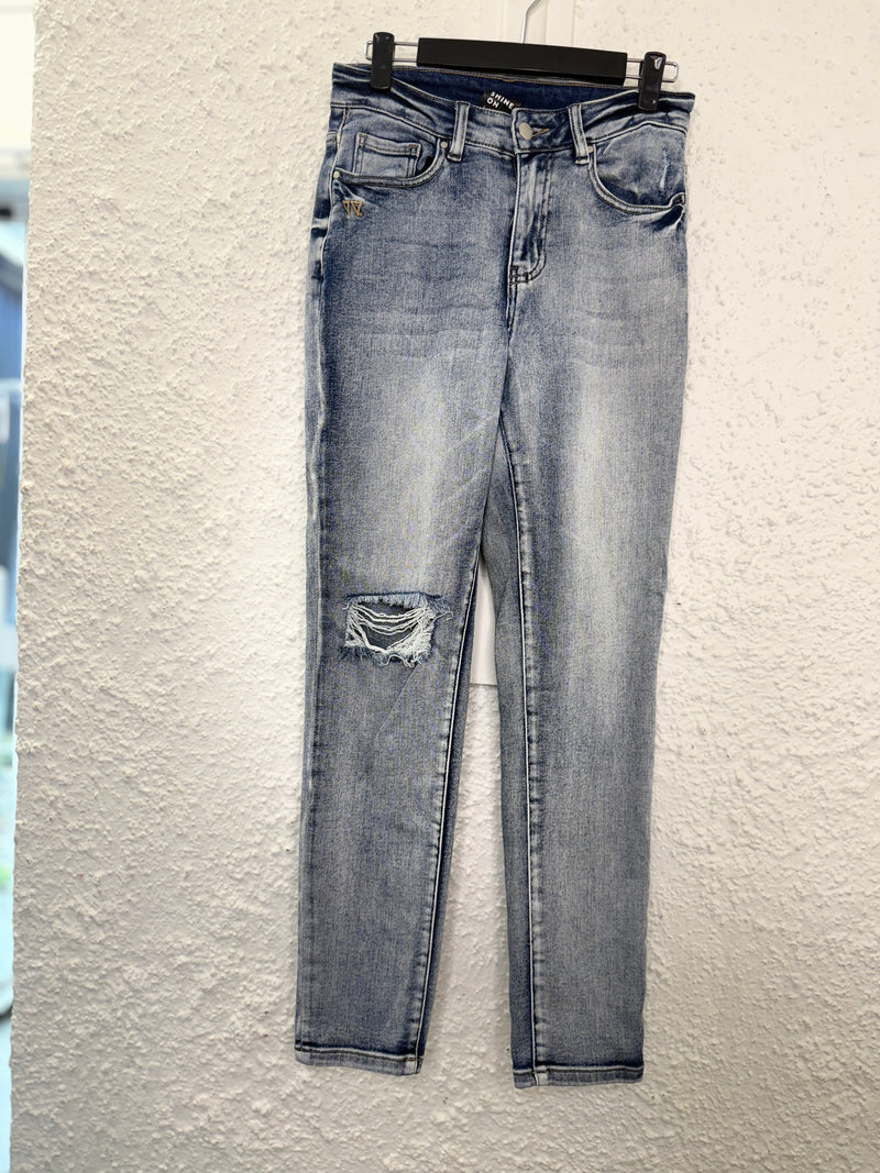 Shine On Light Blue Ripped Jeans Sz 8😀20/11