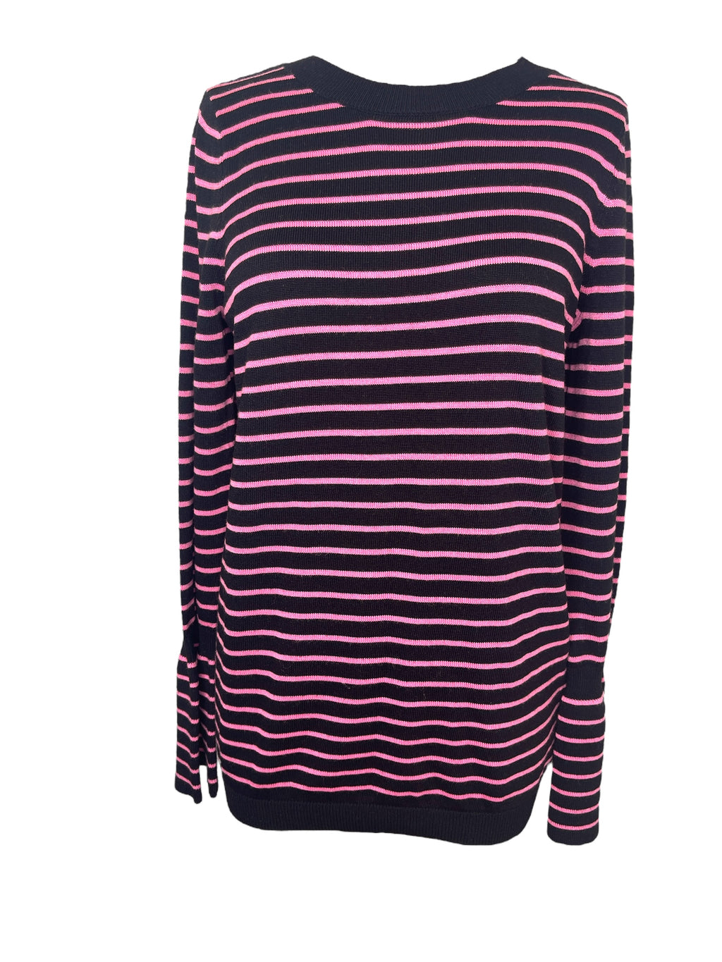 ASOS Black/Pink Striped Jumper Sz 10 💚