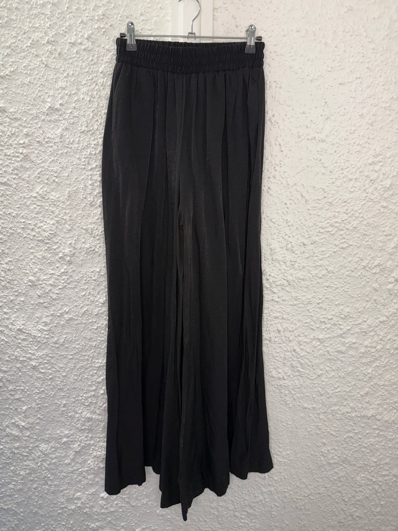 Glassons Black Rayon/Viscose zblend Wide Leg Pants Sz 8😀11/8