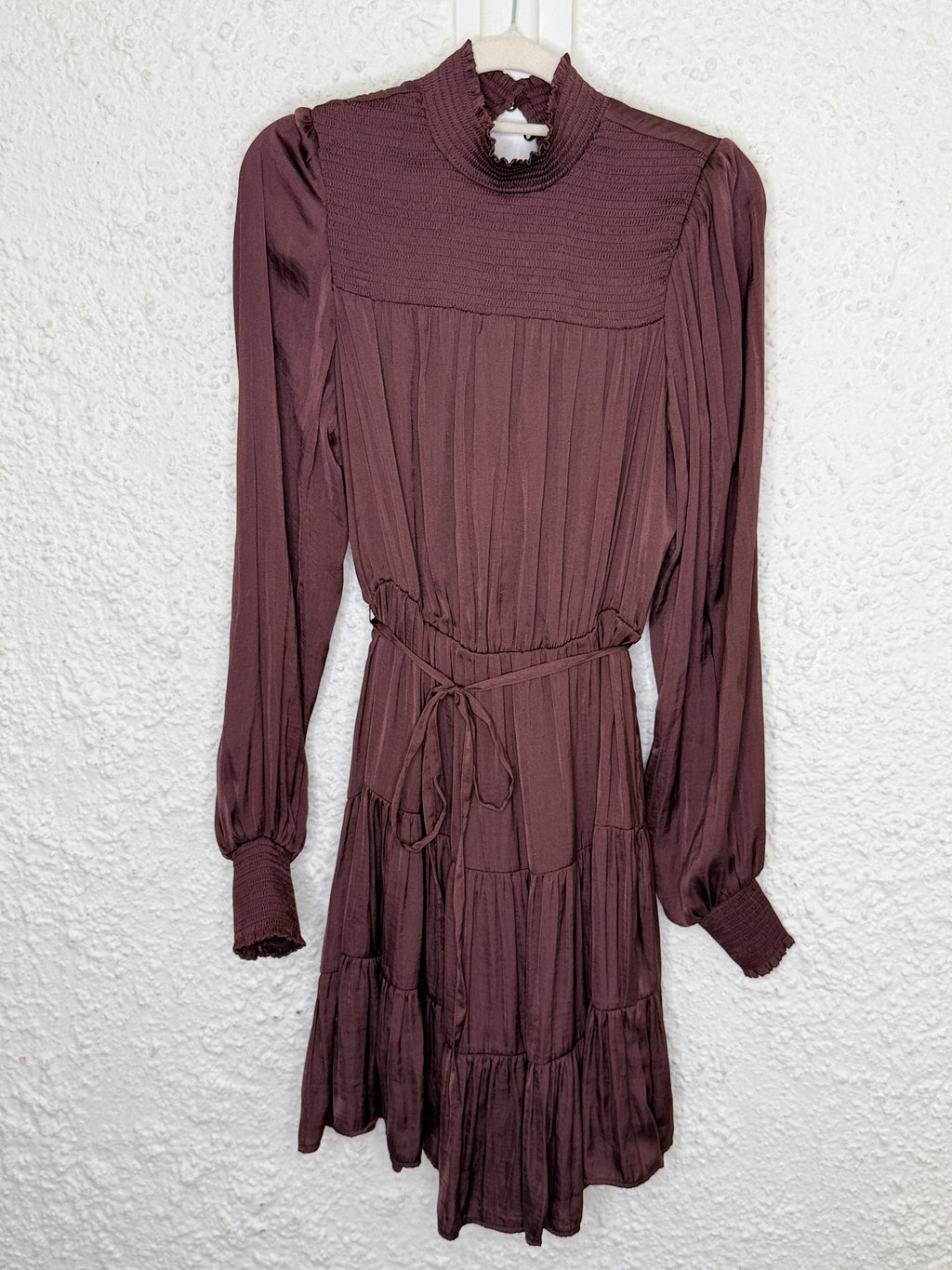 Whistle Eggplant Tiered Dress Sz 8😀22/9