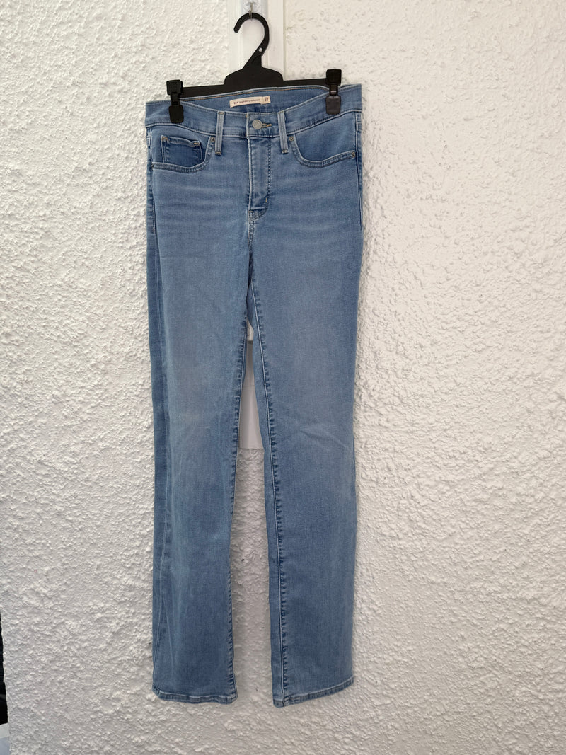 Levis Blue 314 Shaping Straight Jeans Sz 27”😀17/11