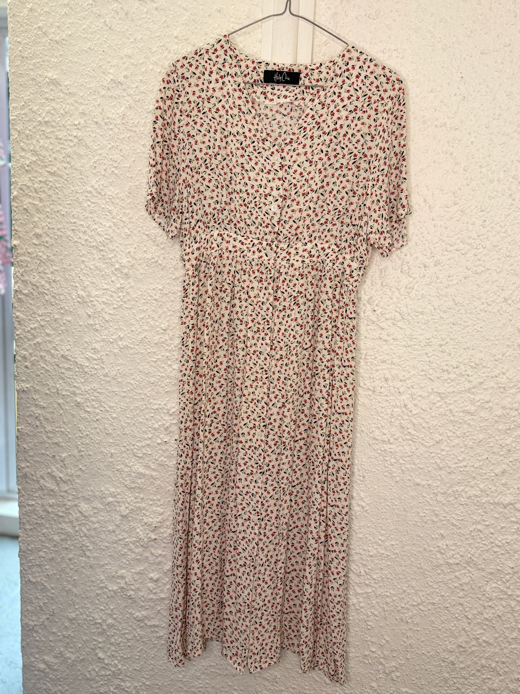 Holy Chic Floral Rayon Dress No Sz (best fit Sz 8-10) 😀13/10