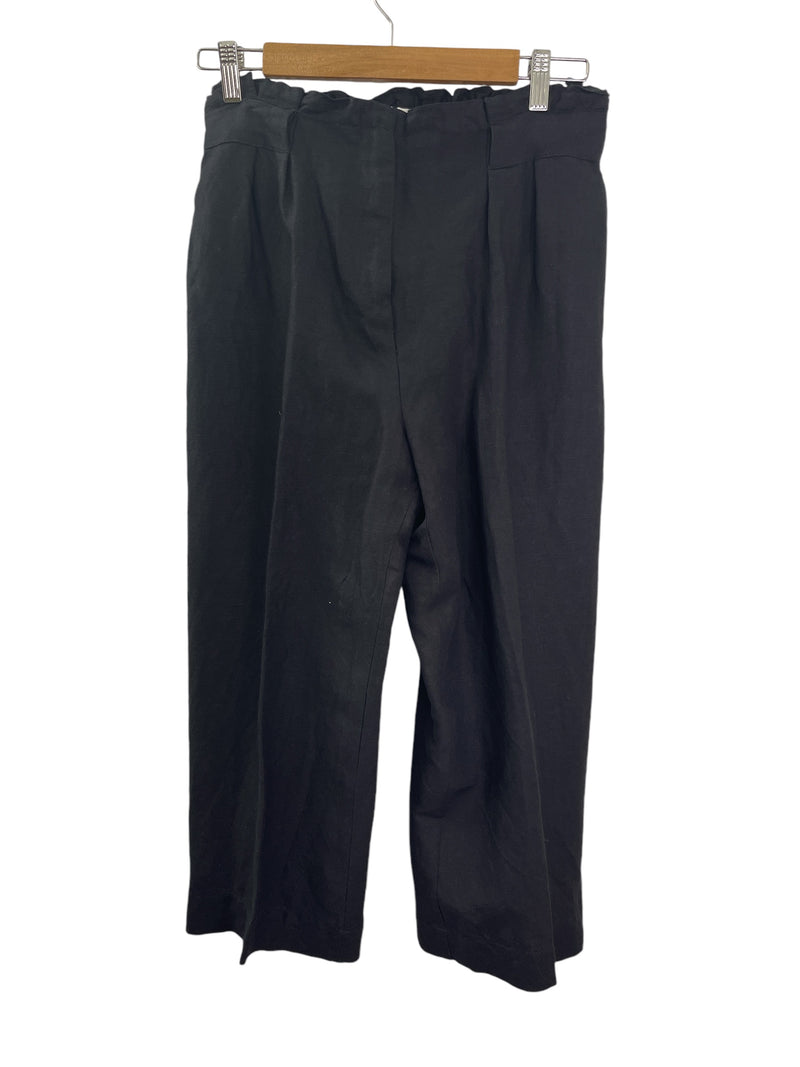 Mineral Black Linen Blend Pants Sz 10 💚