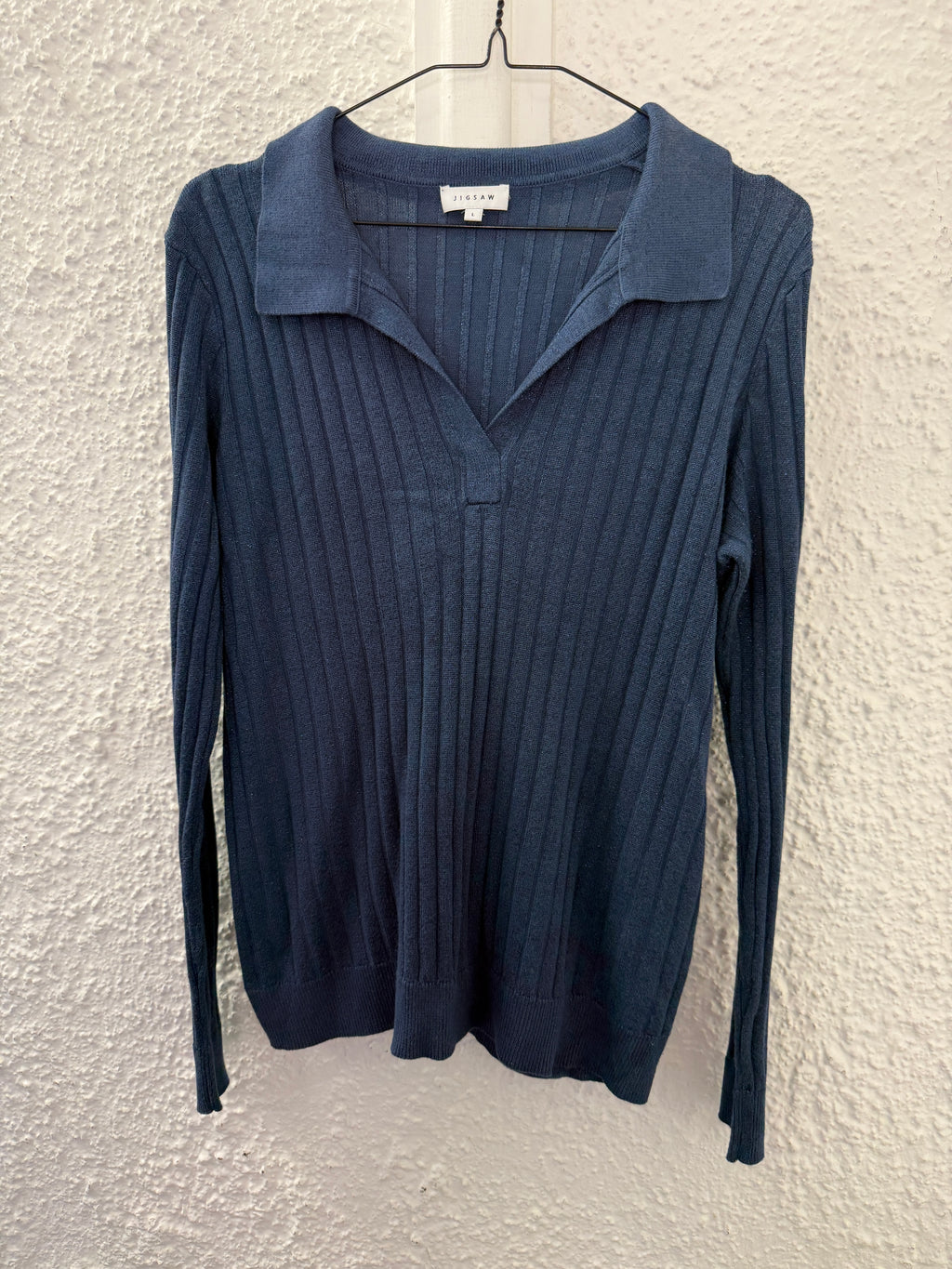 Jigsaw Sparkly Blue Viscose Top Sz L 😀10/7