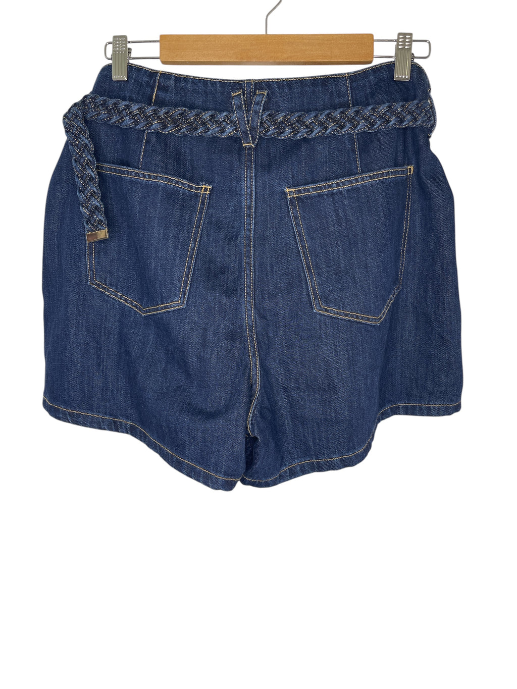 Super by Just Jeans High Rise Relaxed Fit Blue Denim Shorts Sz 14 💛