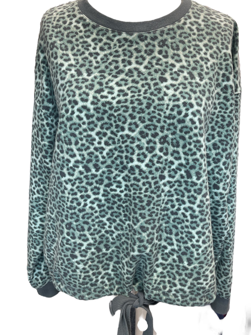 Superfit Green Animal Print Sweatshirt Sz L 🩷🩷