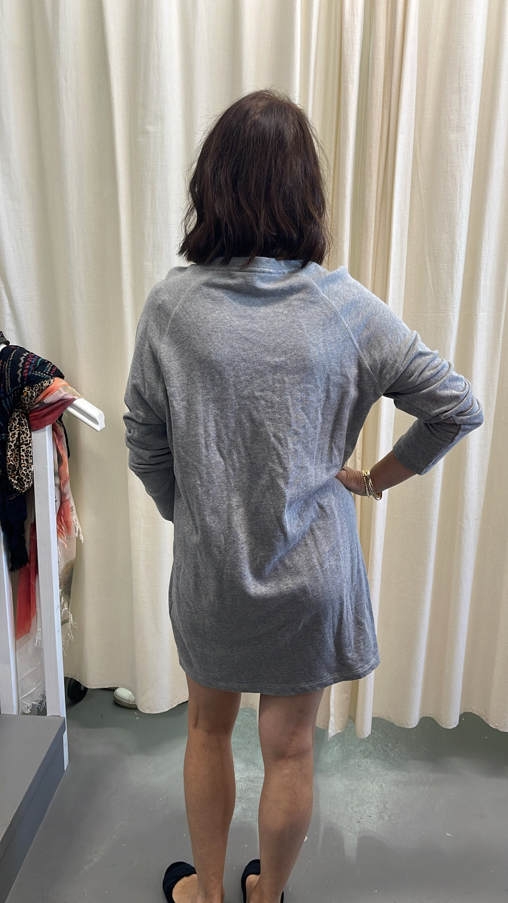 Max Grey Sweatshirt Dress Sz M