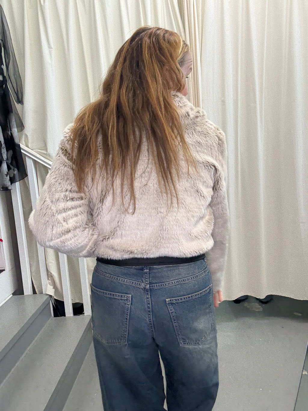 Decjuba Faux Fur Bomber Jacket SzS