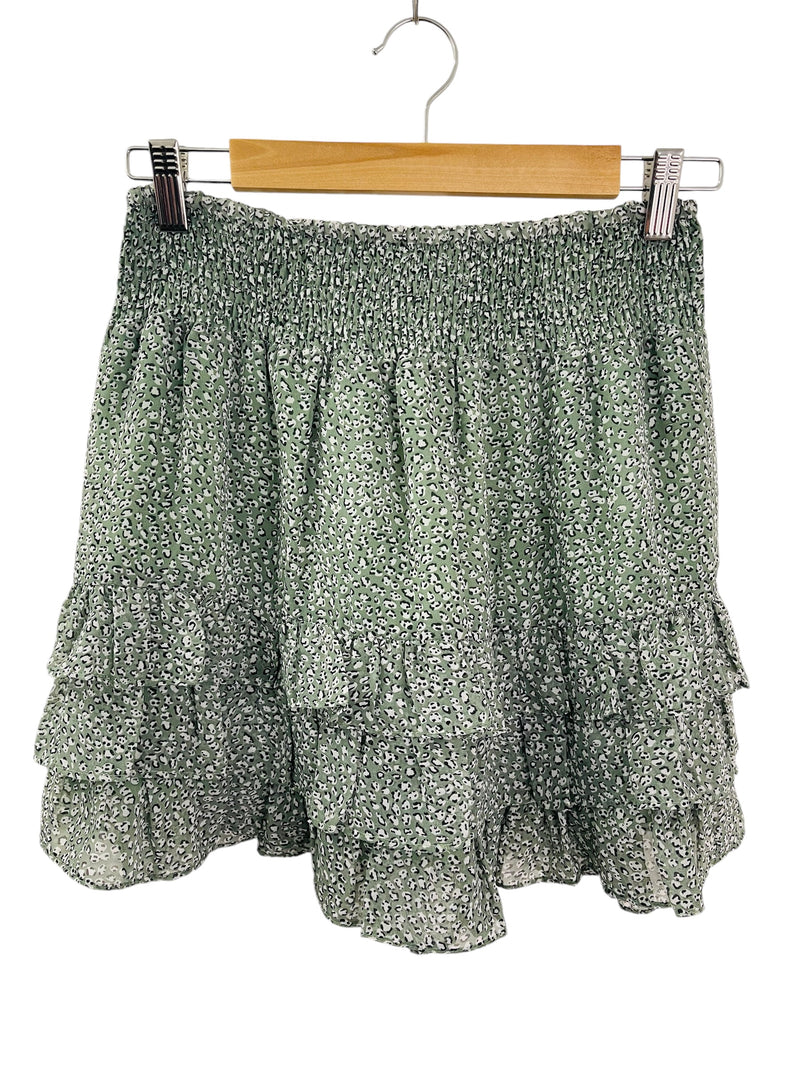 Among The Brave Green Printed Skirt Sz 12 💚💚