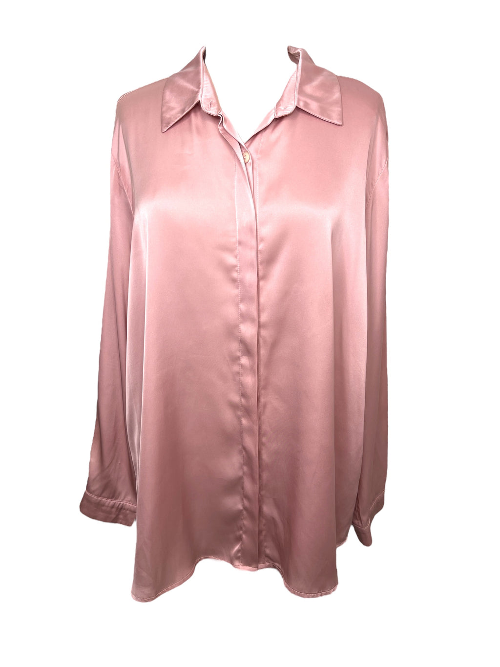 Philisophy Dusky Pink Satin-Feel Top Sz 16 💚💚