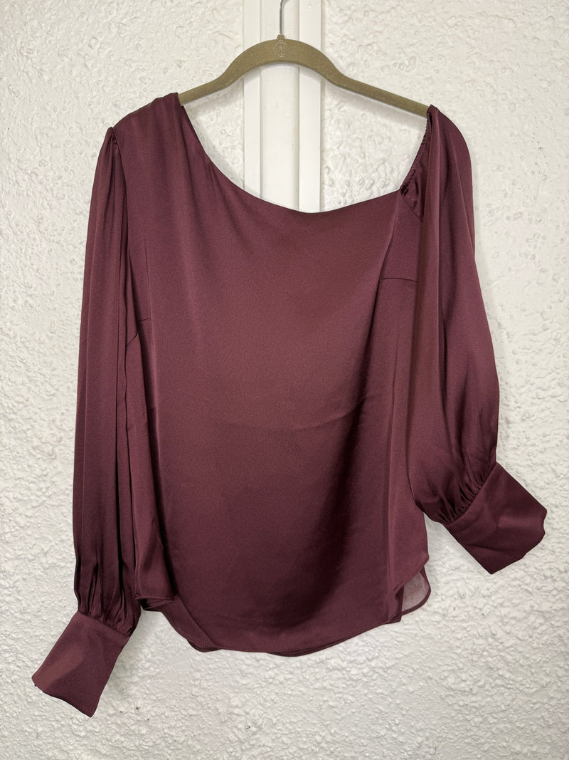 Forever New Grape One-Shoulder Top Sz 14 😀4/9