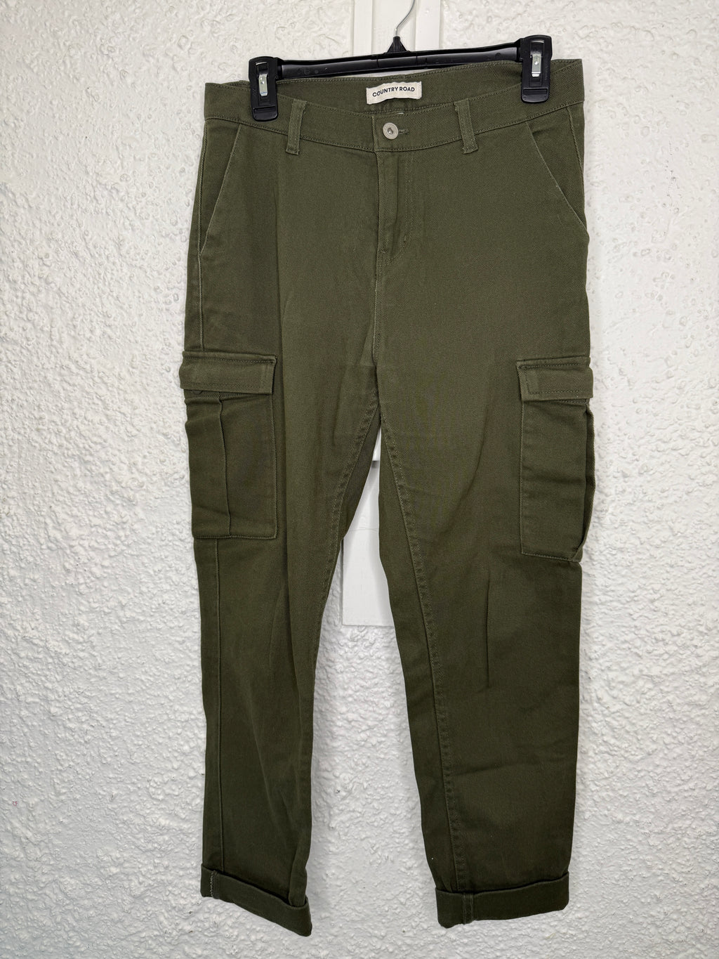 Country Road Khaki Cotton Cargo Pants Sz 8😀4/9