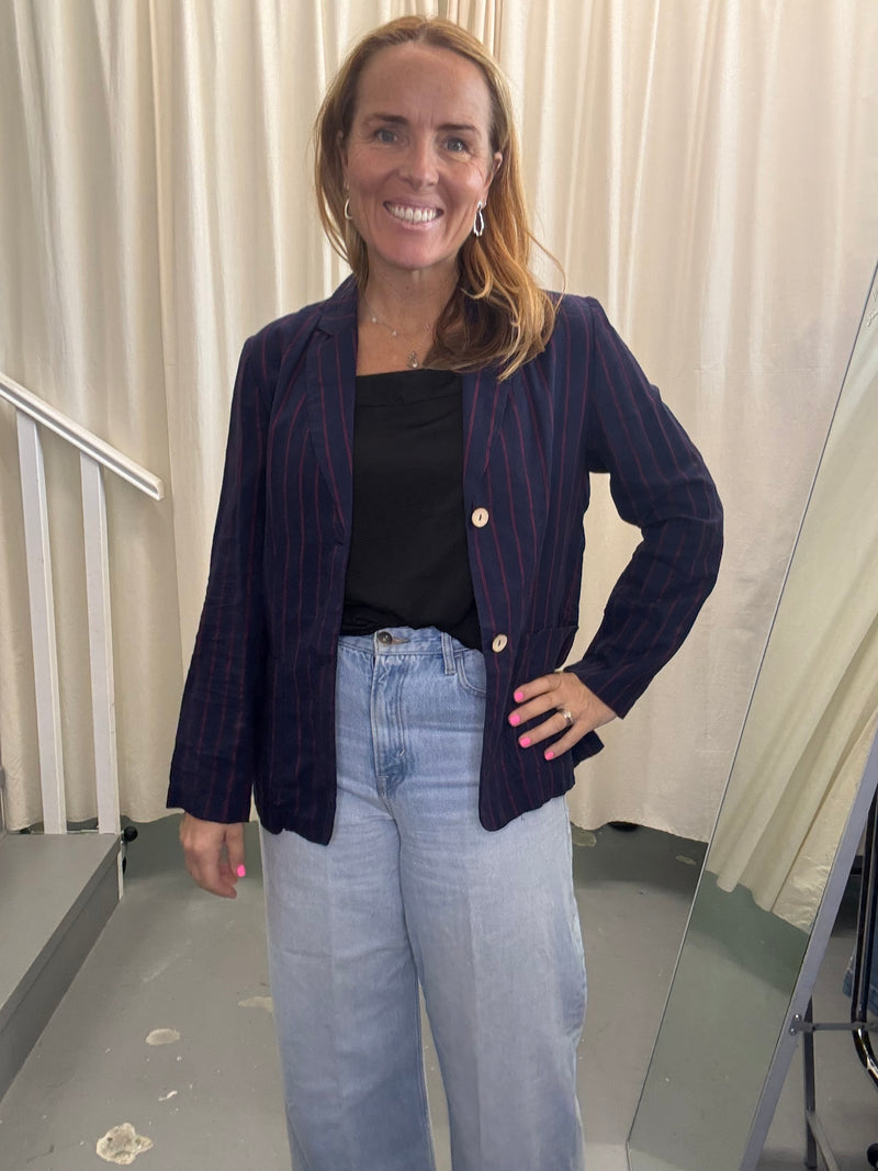 Nice Things Paloma S Linen Blend Blazer Sz40 (fit 10/12)