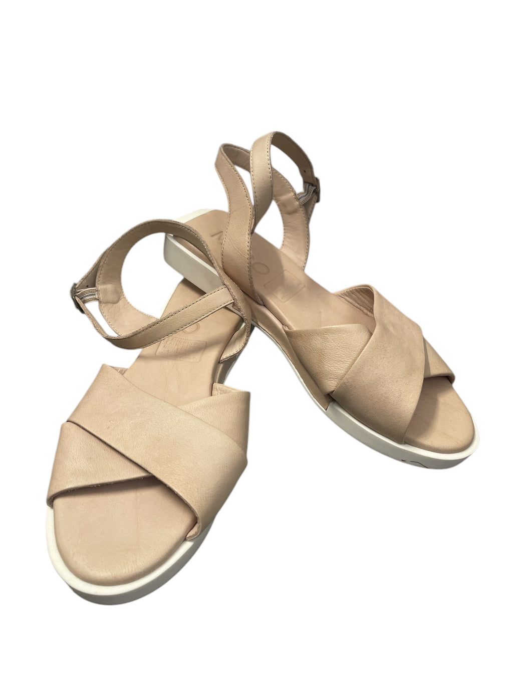 Mago Nude Leather Sandals Sz 38 NEW! ⭐️ 🩷