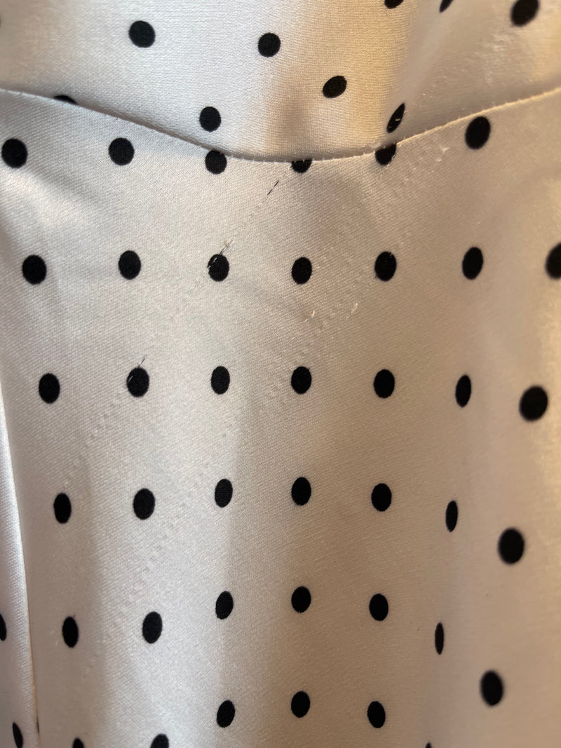 Acler White/Black Polka Dot Skirt No Sz (best fit Sz 6) 🩷