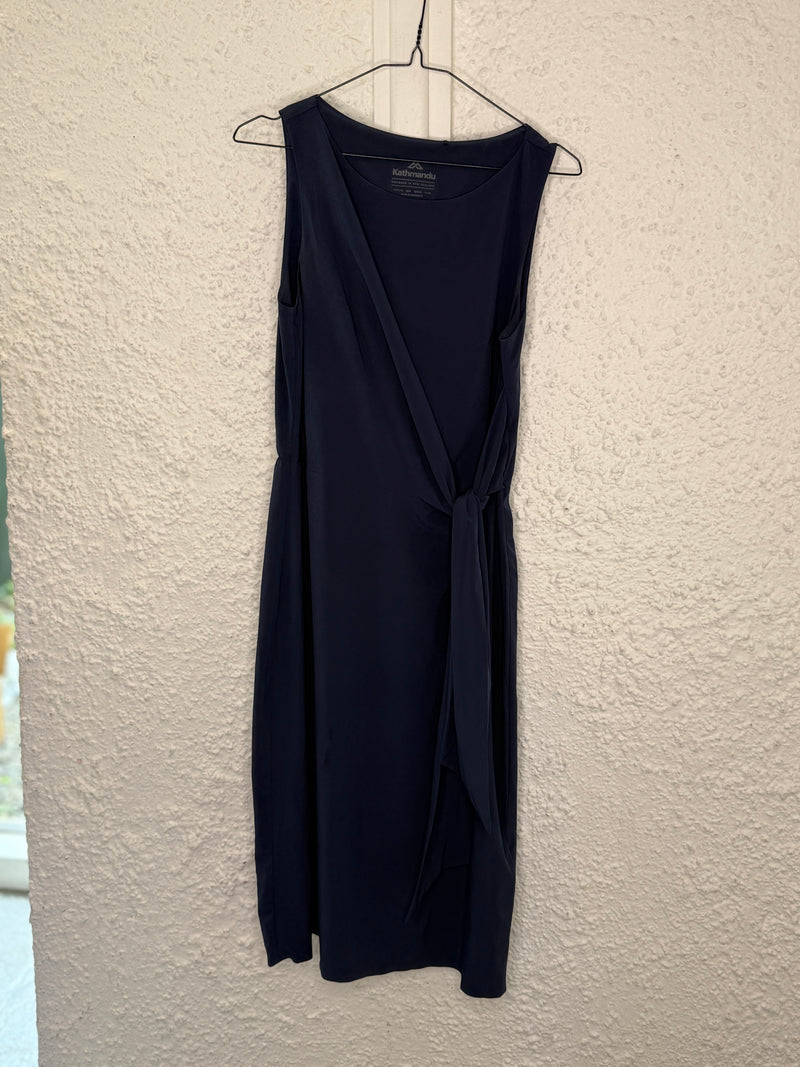 Kathmandu Navy Side-Tie Dress Sz 10😀10/11