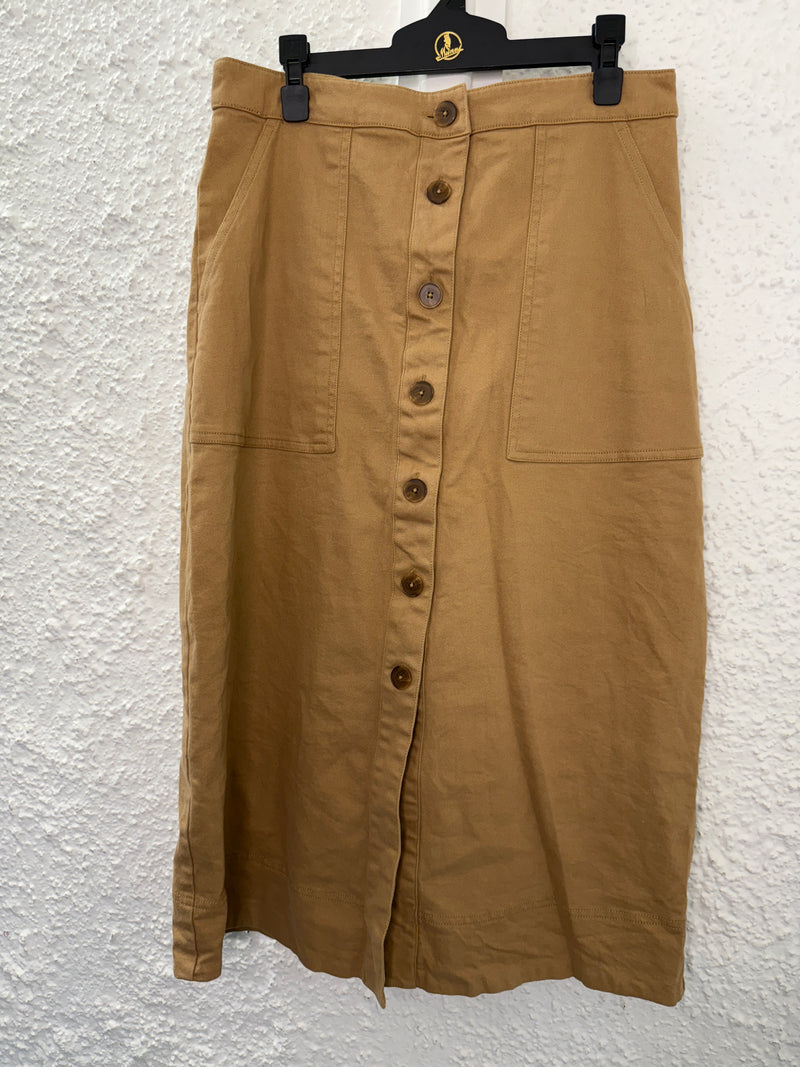 Sportscraft Brown Cotton Skirt Sz 10😀11/8
