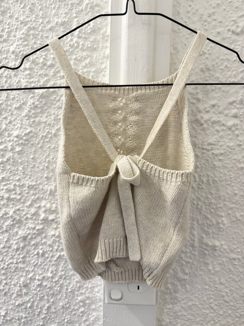 3 Kids items: Jamie Kay beige cotton top Sz 4 yrs/Peggy khaki cotton/linen rompers 6-12 mo/Sienna Blair Beige cotton romper Sz2 😀8/12