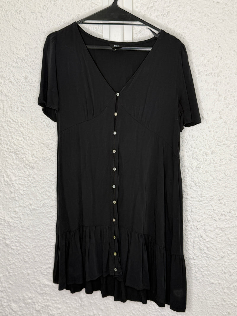 Thing Thing Black Rayon Dress Sz 10😀6/11