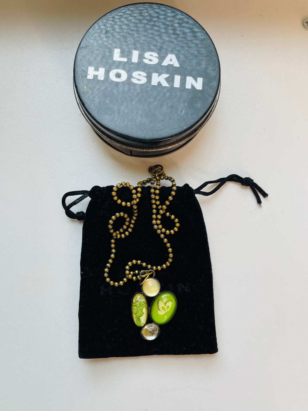 💛Lisa Hoskin Green Glass Necklace