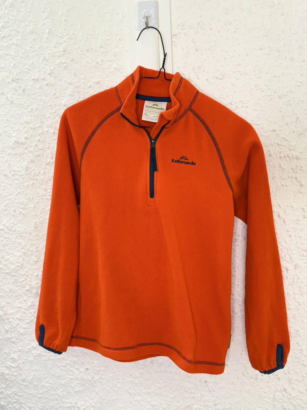 Kids Kathmandu Orange Fleecy Top Sz 10 yrs😀13/10