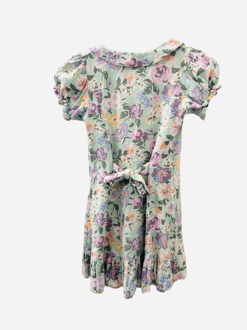 KIDS Cotton On Floral Print Linen Blend Dress Kids Sz 7 💜